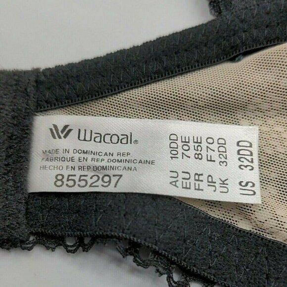 Wacoal Womens Lace To Love Underwire Bra Black Style 855297 Size 32DD NEW - Picture 9 of 10